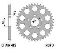 PBR Couronne acier standard - 415, noir