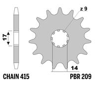 PBR Pignon acier standard - 415