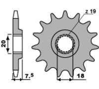 PBR Pignon acier standard avant 340 - 520