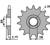 PBR Pignon acier standard avant 432 - 520