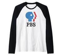 PBS Blue and Red Logo Public Broadcasting Service Manche Raglan