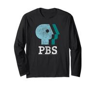 PBS Blue Teal and White Logo Public Broadcasting Service Manche Longue