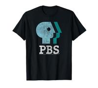 PBS Blue Teal and White Logo Public Broadcasting Service T-Shirt