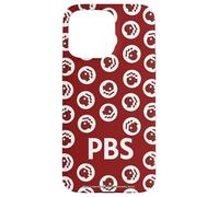 PBS Dark Red and White Repeating Logo Public Broadcasting Coque pour iPhone 15 Pro Max