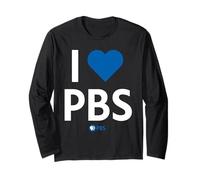 PBS I Heart PBS Support Public Broadcasting Modern Type Manche Longue