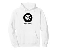 PBS Round Black PBS Nerd Logo Public Broadcasting Service Sweat à Capuche
