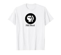 PBS Round Black PBS Nerd Logo Public Broadcasting Service T-Shirt