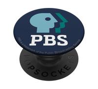 PBS Shades of Teal Vintage Logo Public Broadcasting PopSockets PopGrip Adhésif