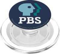 PBS Shades of Teal Vintage Logo Public Broadcasting PopSockets PopGrip pour MagSafe
