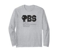 PBS Vintage Groovy Classic Logo Public Broadcasting Service Manche Longue