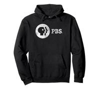 PBS Vintage Round White Logo Public Broadcasting Service Sweat à Capuche