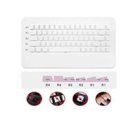PBT 68 Touches blanches de hauteur Pas de gravure Pour divers claviers mécaniques Pour les amateurs de claviers minimalistes