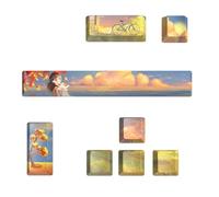 PBT 8 touches OEM hauteur clavier mécanique cinq côtés sublimation touches espace entrée directions clavier mécanique touches de clavier de jeu mignon pour filles enfants fille automne fille