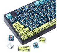PBT ISO Keycaps 142 touches Manga japonais, style minimaliste Cherry Profile Dye Sub Custom Keycap for Cherry MX Switch German QWERTZ Layout Mechanical Keyboards