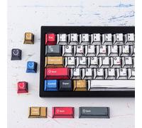 PBT Keycaps,135 Keys Japanese Manga Themed Mixed Minimalist Style Cherry Profile Dye Sublimation for Cherry MX Swithes ISO/ANSI Layout Mechanical