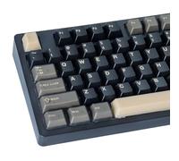 PBT Keycaps 163 touches translucides Double Shot Noir Minimaliste Keycap Dye Sublimation Cute Custom Keycaps for Cherry Gateron MX Swithes ISO/ANSI Layout Mechanical Keyboards