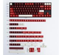Pbt Keycaps Set 173 Touches Profil Cherry Doubleshot Clavier Personnalisé Red Keycaps Iso Ansi Pour Cherry Mx 60% 65% 70% 75% 95% Claviers Mécaniques