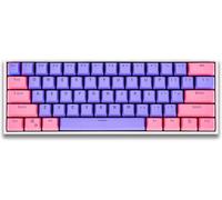 PBT Standard 104 Pack Doubleshot OEM Profile Translucent for DIY Mechanical Keyboard (Pink+Purple)