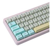 PBT Touches japonaises 166 touches - Disposition ISO/ANSI - Touches anglaises simulées de rêves - Touches de sublimation - Pour clavier mécanique Cherry MX Gateron Kailh Switch
