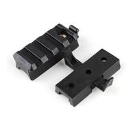 PBTMCD 2 Pièces-Casque Tactique Lampe De Poche Gauche Et Droite Support Coulissant for Casques Rapides Rail Latéral(BK)