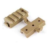 PBTMCD 2 Pièces-Casque Tactique Lampe De Poche Gauche Et Droite Support Coulissant for Casques Rapides Rail Latéral(T)