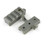 PBTMCD 2 Pièces-Casque Tactique Lampe De Poche Gauche Et Droite Support Coulissant for Casques Rapides Rail Latéral(G)