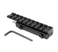 PBTMCD Adaptateur De Conversion De Rail À Queue d'aronde 11 Mm vers Rail Picatinny 21 Mm en Alliage D'aluminium Léger, Adaptateur De Montage De Lunette De Visée(10cm)