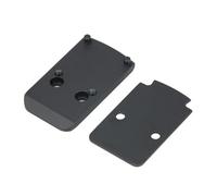 PBTMCD Base De Montage Optique Visée avec Plaque D'espacement Cale Surélevée, Support Lunette Réflexe Compact Miniature, Aluminium CNC