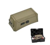 PBTMCD Caméra De Casque HD 1080P avec Fonction Nuit - Support Supérieur/latéral Réglable, Comprend Un Autocollant Magique Et Deux Câbles Données(Tan)