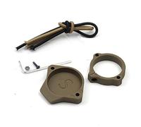 PBTMCD Capuchon De Lumière 1,125 Po, Couvercle D'objectif Petite Taille Diamètre, Comprend Un Capuchon Moyen + des Cordons Choc 12 + Une Bande Ranger(Tan)