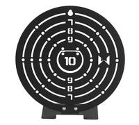 PBTMCD Cible De Réinitialisation en Acier, 2 Pièces, for Jeu CS Airsoft, Entraînement Paintball, Plaque Réaction Circulaire, Équipement Tir Métal Durable Résistant Aux Chocs