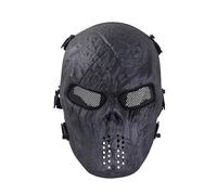PBTMCD Demi-Masque Tactique Crâne for Jeu Airsoft CS - TPU Résistant Aux Chocs avec Bandeau Réglable À Détachement Rapide Et Rembourrage EVA(Typhoon)