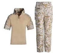 PBTMCD Ensemble Chemise Et Pantalon De Tir Airsoft en Plein Air, Robe Combat, Ensemble Tactique, Vêtements Combat, Uniforme for Enfants(DD,M)
