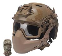 PBTMCD Ensemble De Casque Tactique Airsoft Fast for CS Game Paintball(B)