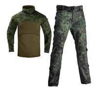 PBTMCD Ensemble De Combat Tactique for Hommes avec Genouillères - Chemise Et Pantalon Cargo Résistants Aux Intempéries for Les Missions en Plein Air(9#,L)
