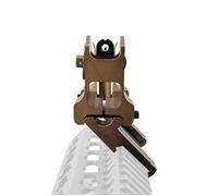 PBTMCD Ensemble De Viseurs Mécaniques Fixes Avant Et Arrière À Profil Bas en Alliage D'aluminium Léger Embase Montage Décalée 45 Degrés for Rail Latéral