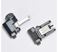 PBTMCD Ensemble De Viseurs Mécaniques Rabattables K300 Entièrement Métalliques - Double Ouverture Avant Et Arrière, Compatible avec Les Rails 20 Mm, Secours Réglables