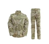 PBTMCD Ensemble d'uniforme De Camouflage Tactique for La Chasse Airsoft Et Le Combat en Plein Air(3 Color Desert,XXL)