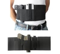 PBTMCD Étui À Bande Ventrale Élastique Réglable for Un Transport Dissimulé - Convient Aux Armes De Poing Et Chargeurs Compacts, Design Ambidextre