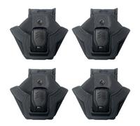 PBTMCD Étui for Menottes Tactiques, Support De Manchette Ouvert en Polymère avec Clip Ceinture Rotatif À 360 °, s'adapte La Plupart des Chaîne Et Charnière(4Pcs)