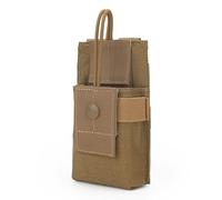 PBTMCD Étui Radio Tactique Universel avec Compatibilité Molle - Pochette Réglable for Talkie-walkie(Tan)
