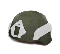 PBTMCD Housse De Casque Tactique Mich 2000, Camouflage À Enfiler avec Panneau Autocollant Boucle, Accessoire en Tissu Silencieux(Green)