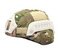 PBTMCD Housse De Casque Tactique Mich 2000, Camouflage À Enfiler avec Panneau Autocollant Boucle, Accessoire en Tissu Silencieux(CP)