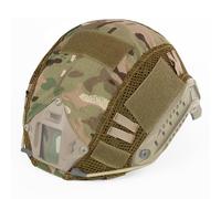 PBTMCD Housse Tactique for Casques Fast PJ/BJ/MH - Toile Camouflage Multi-matière avec Panneaux Auto-agrippants(Style6)