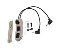 PBTMCD Interrupteur À Double Pression Distance avec Commande 3 Boutons for Lampes Torches PEQ15 M300 M600(2.5+2.5 Plug)