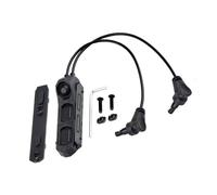 PBTMCD Interrupteur À Pression Modulaire Deux Fils Et Trois Boutons, Compatible avec Les Lampes Torches Séries PEQ15/L3, M300 M600, Montage sur Rail De 20 Mm(Crane+Crane Plug)