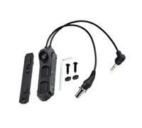 PBTMCD Interrupteur À Pression Modulaire Deux Fils Et Trois Boutons, Compatible avec Les Lampes Torches Séries PEQ15/L3, M300 M600, Montage sur Rail De 20 Mm(SF+3.5 Plug)