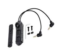 PBTMCD Interrupteur À Pression Modulaire Deux Fils Et Trois Boutons, Compatible avec Les Lampes Torches Séries PEQ15/L3, M300 M600, Montage sur Rail De 20 Mm(3.5+3.5 Plug)