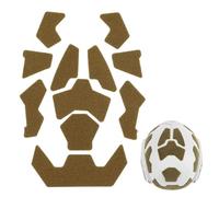 PBTMCD Kit De Patchs À Crochets Et Boucles for Casque Tactique, Lot 2 - Ensemble Fixations Adhésives Universelles for Casques Fast Mich ACH(Brown)