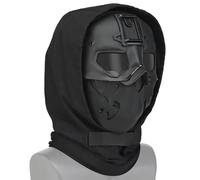 PBTMCD Masque Complet Tactique CS avec Support NVG Et Casque Intégré for Cosplay Airsoft Entraînement(BK)